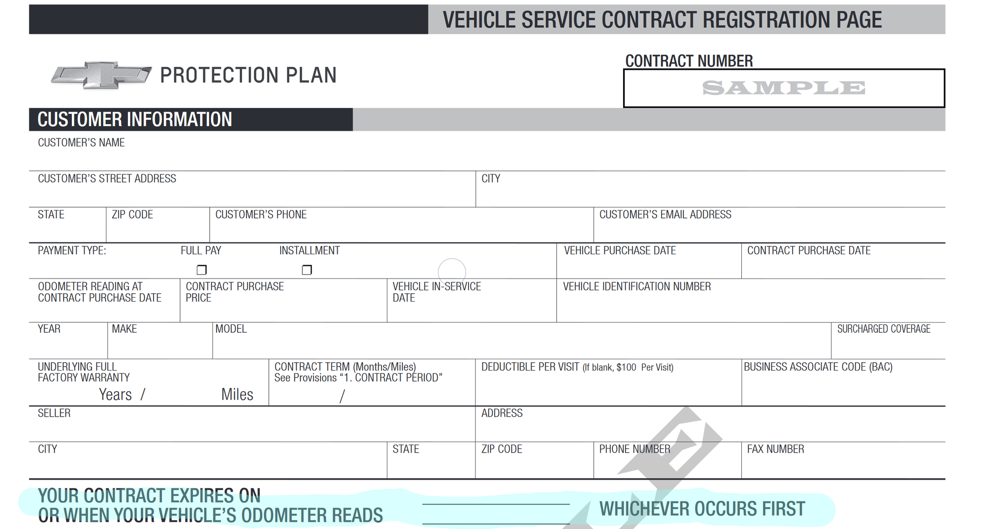 Extended warranty B2B extension to 5 years and then GMEPP warranty