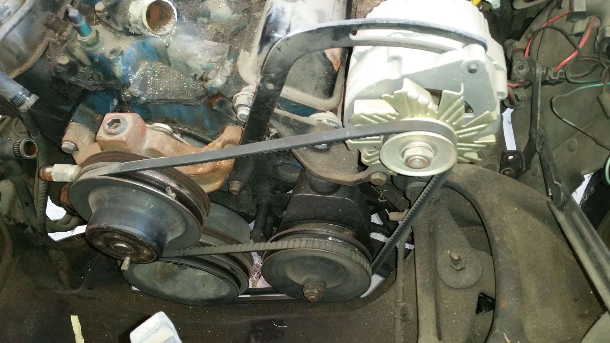 Front of Engime Belt / Bracket Diagram CorvetteForum Chevrolet