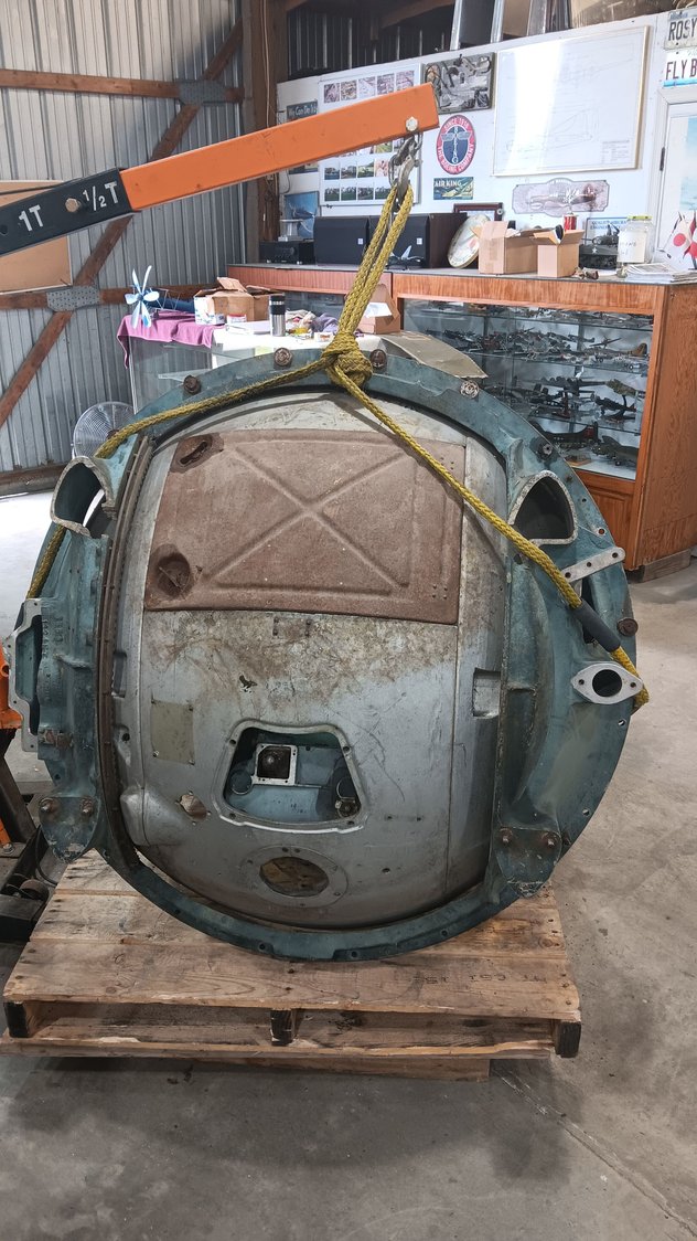 Ball turret for a B-17.