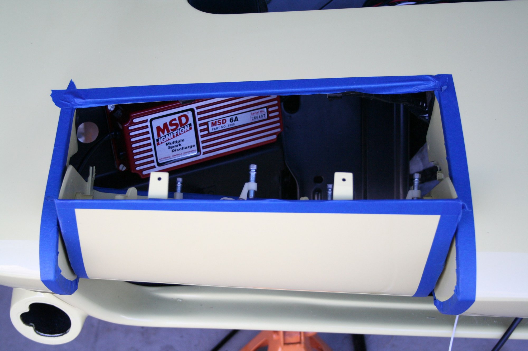 This is where i mounted my MSD BOX
