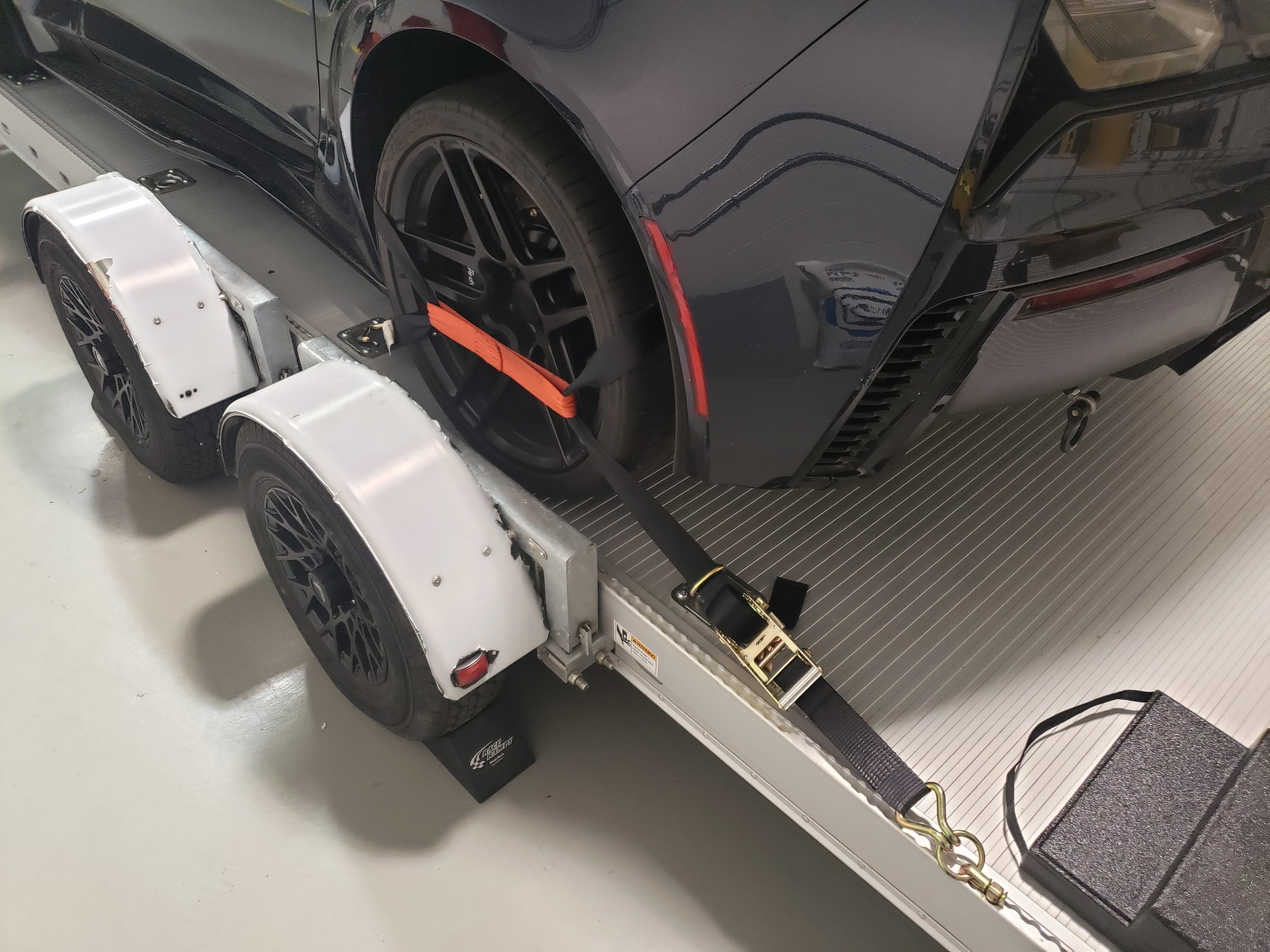 Tieing down a C7 Z06 to a Futura Pro Sport Trailer - CorvetteForum - Chevrolet  Corvette Forum Discussion