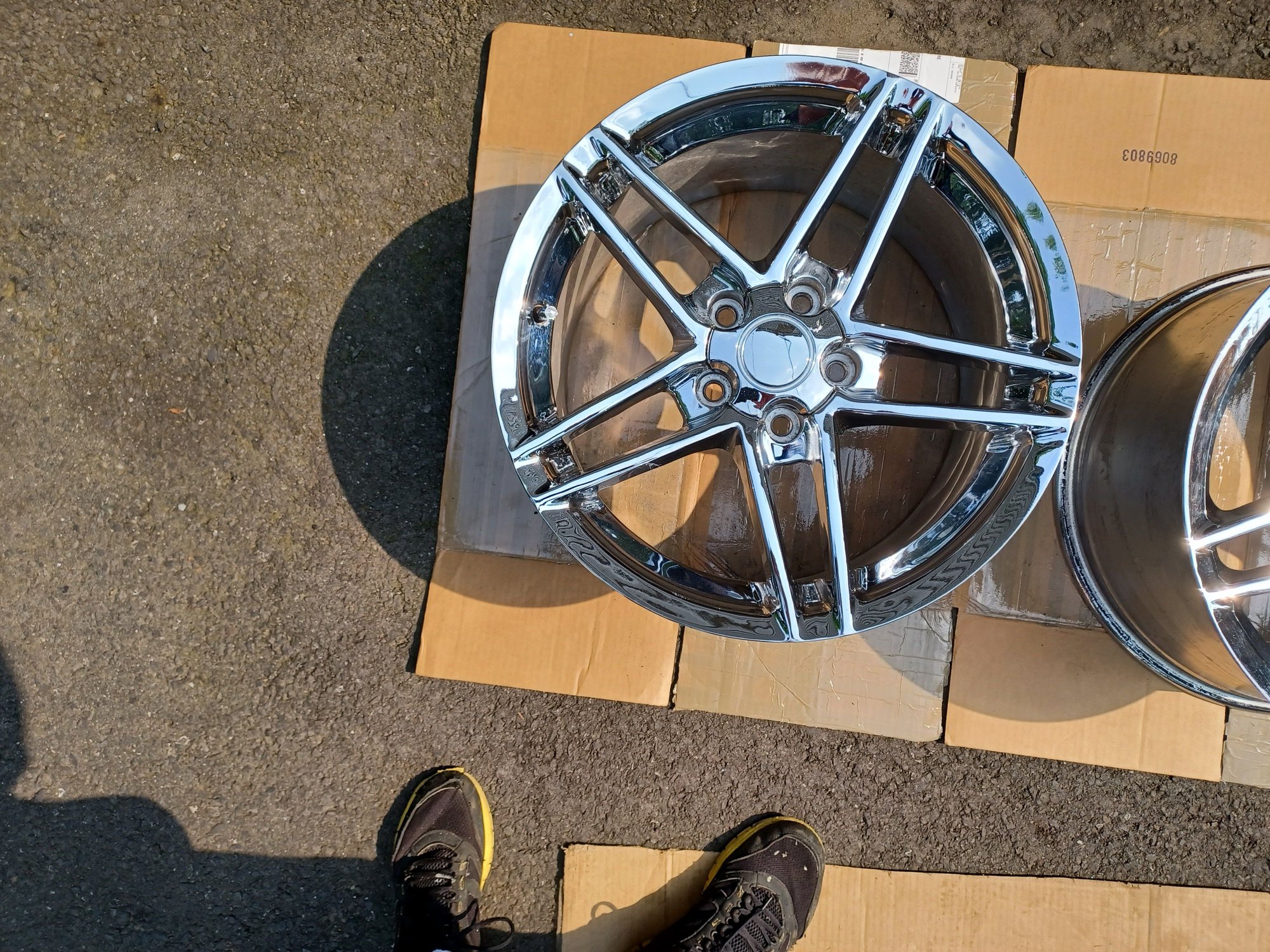 FS (For Sale) C5 Fitment C6 Z06 Style Chrome Wheels 17"x9.5" and 18" x