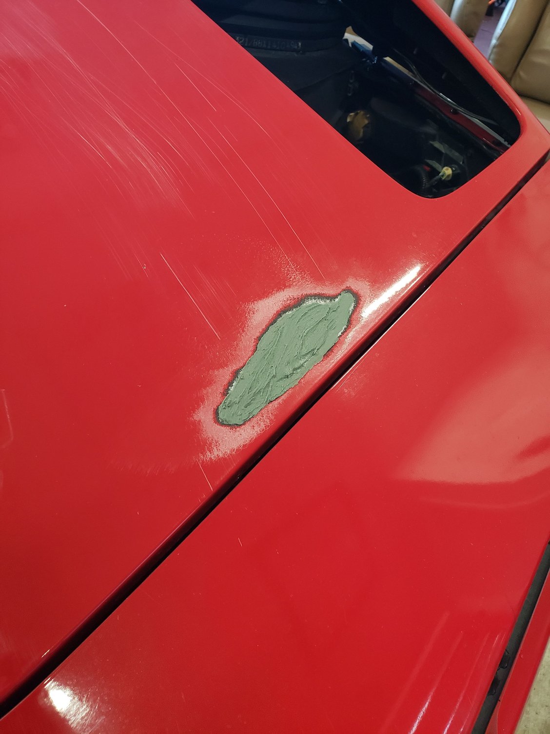 Hood SMC Crack Gouge Paint Repair Blend Clear Fiberglass Primer Sand ...