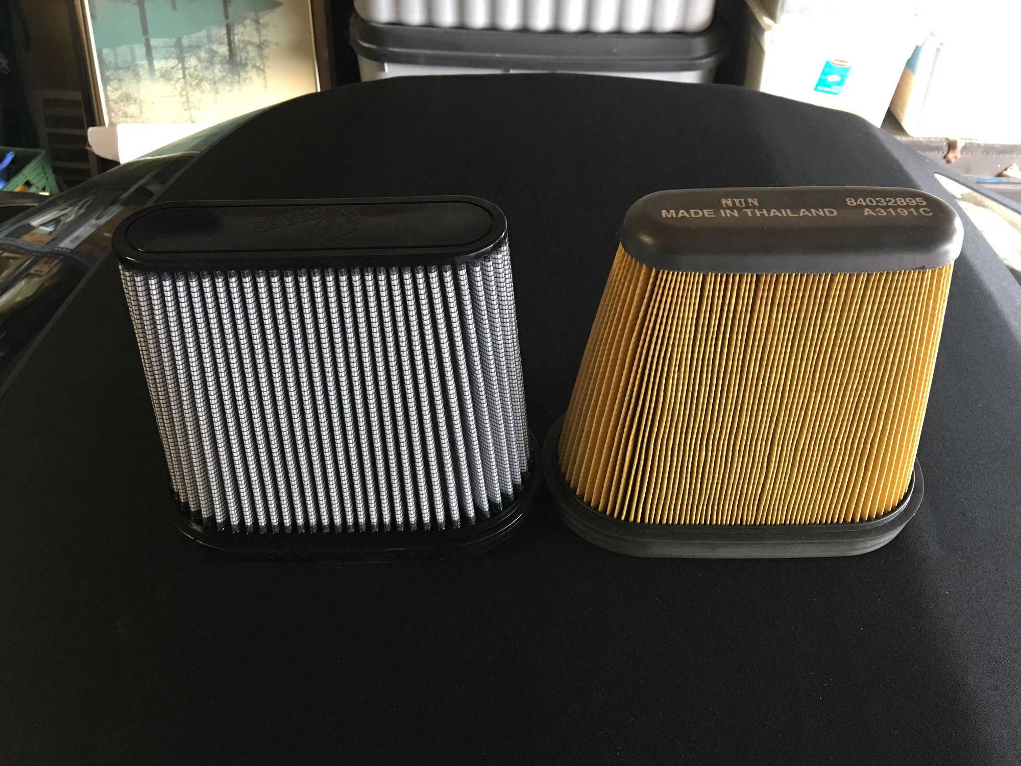 Air Filter Stock versus AFE CorvetteForum Chevrolet Corvette