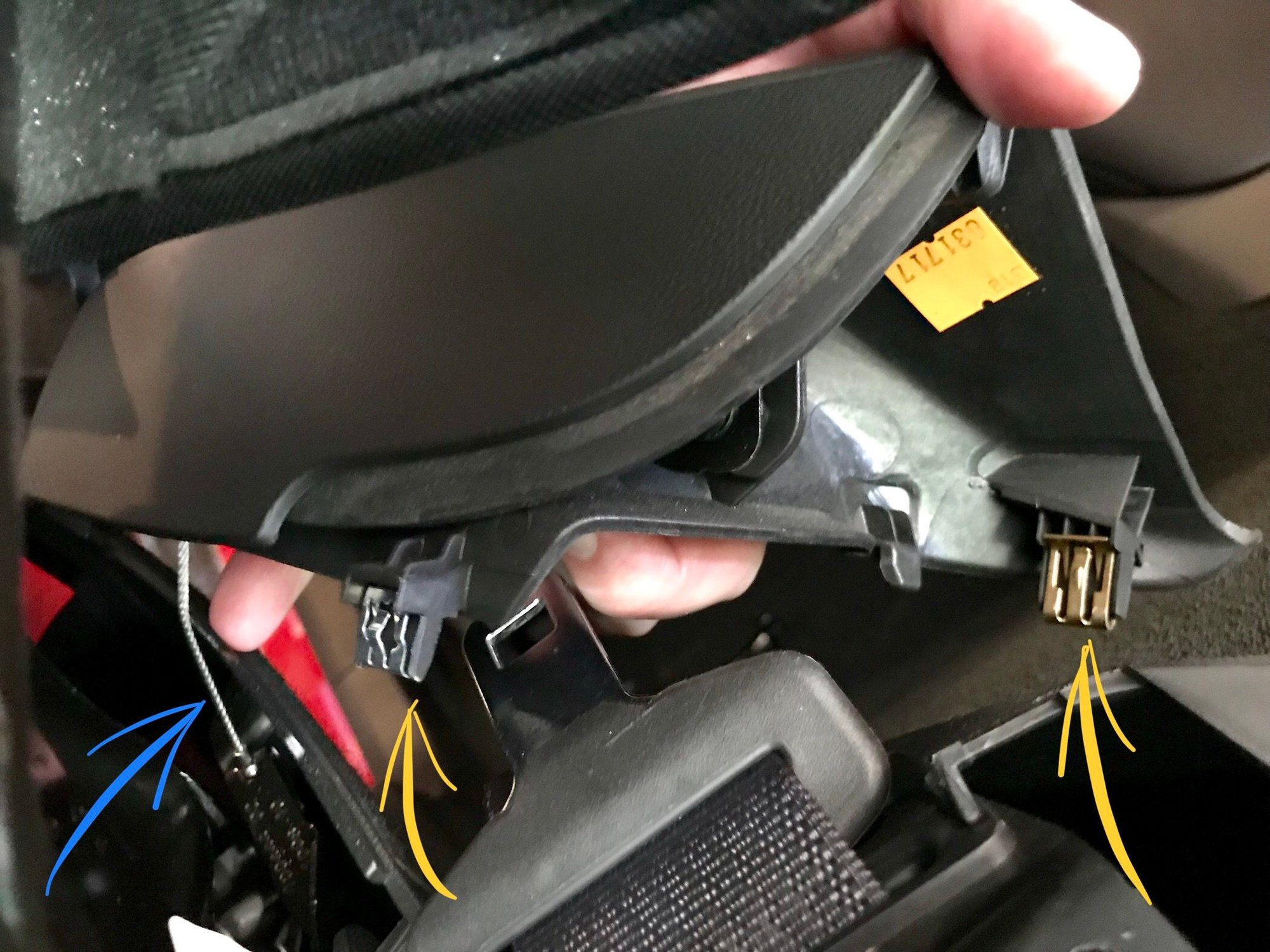 Diy How To Swap Out For Red Seatbelts On A Convertible Corvetteforum Chevrolet Corvette Forum Discussion