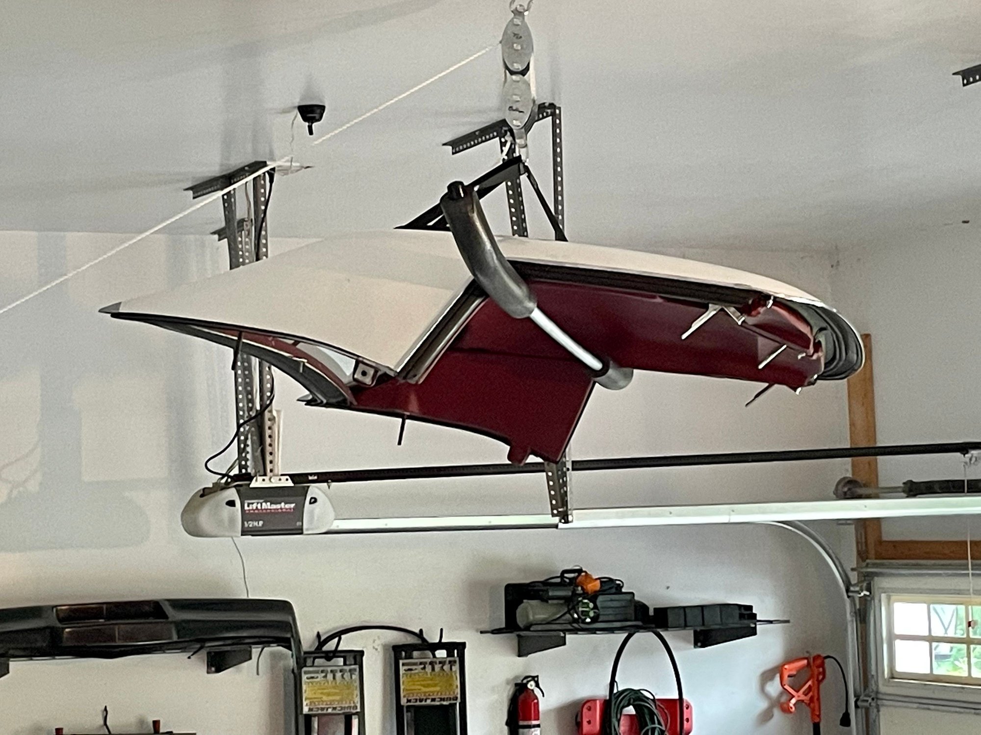 Installed a hardtop hoist storage unit CorvetteForum Chevrolet