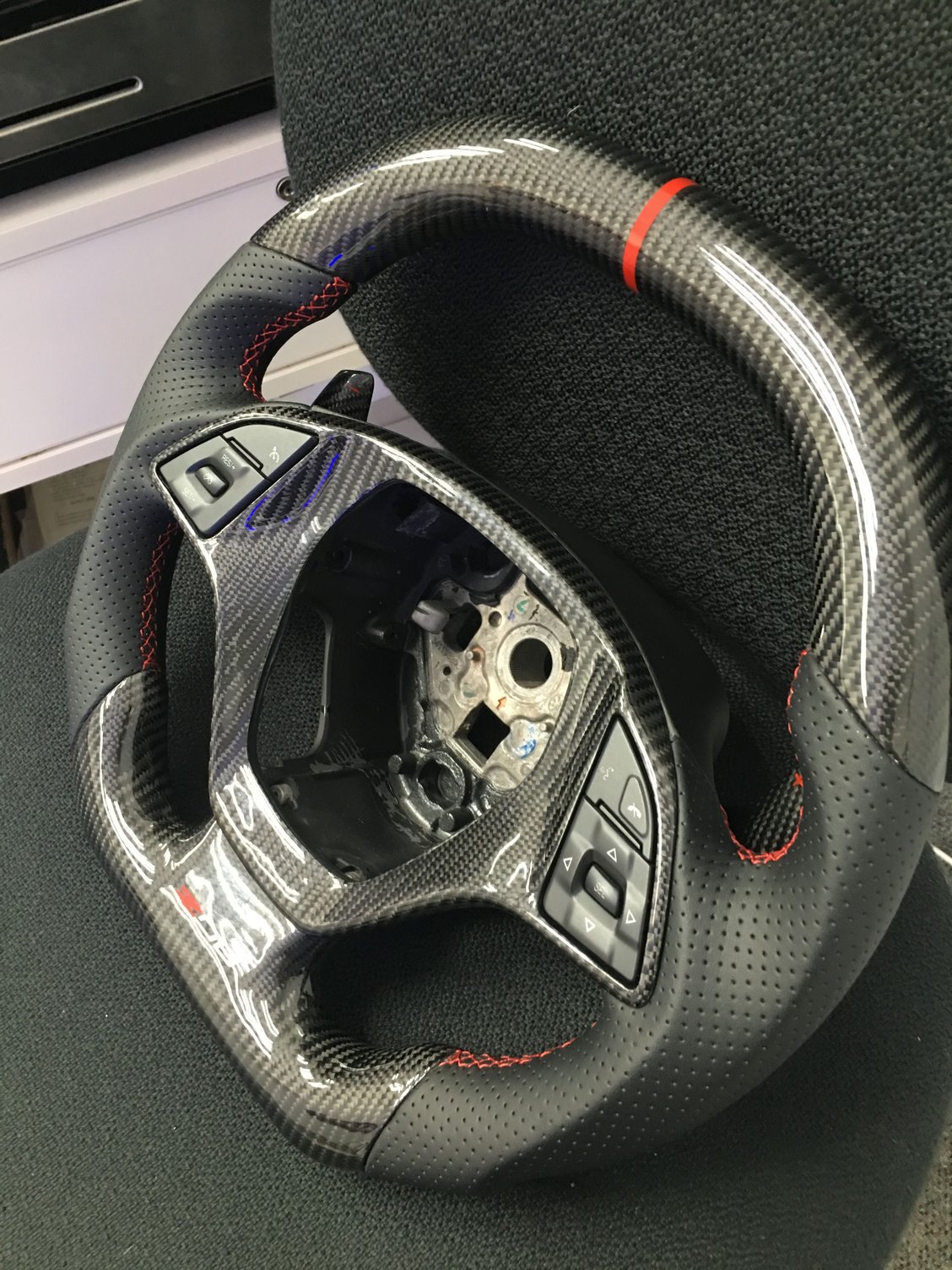 C7 ZO6 high gloss carbon fiber steering wheel CorvetteForum