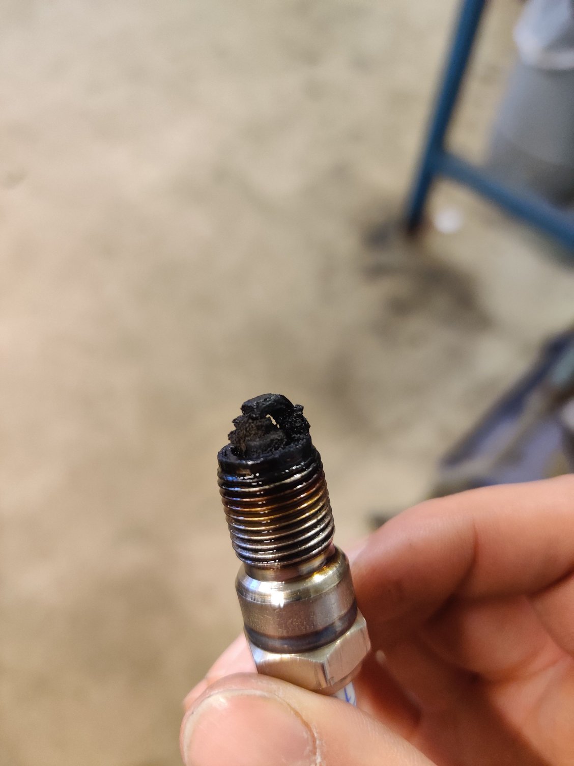 One spark plug building up a lot of carbon CorvetteForum Chevrolet