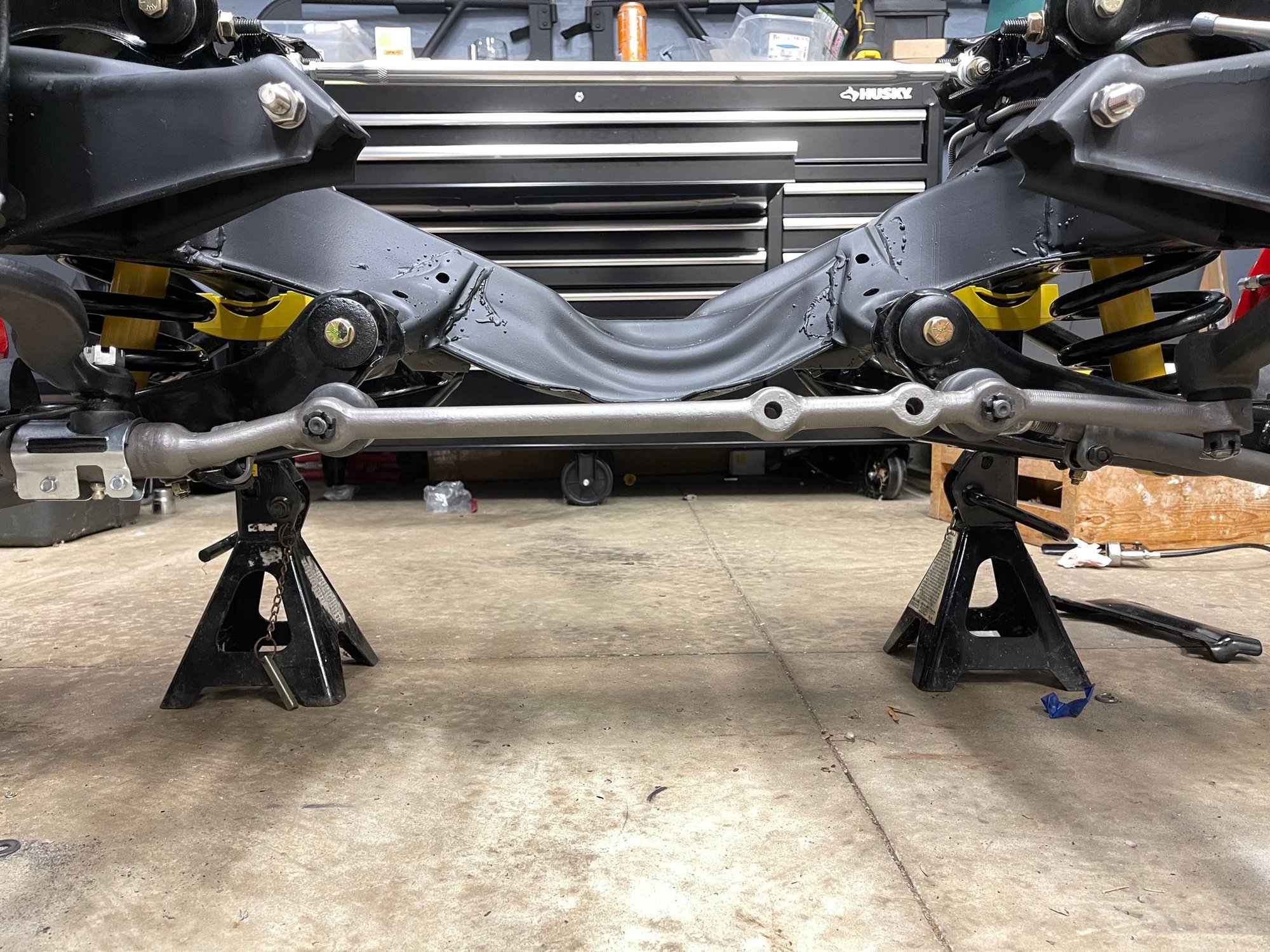 Manual Steering Linkage problem tie rod to close to lower Aarm