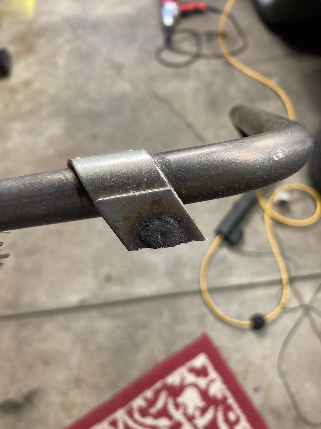 And the there was a hidden bracket attached to the back of the head! I had enough, it got the sawzall. 
