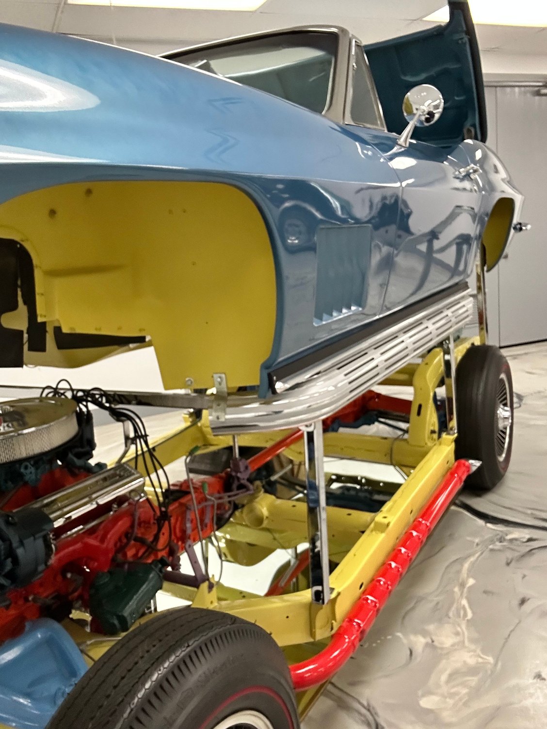 We took a lot of pic of the GM car and made a replica.  This was a very nice car that we used.  