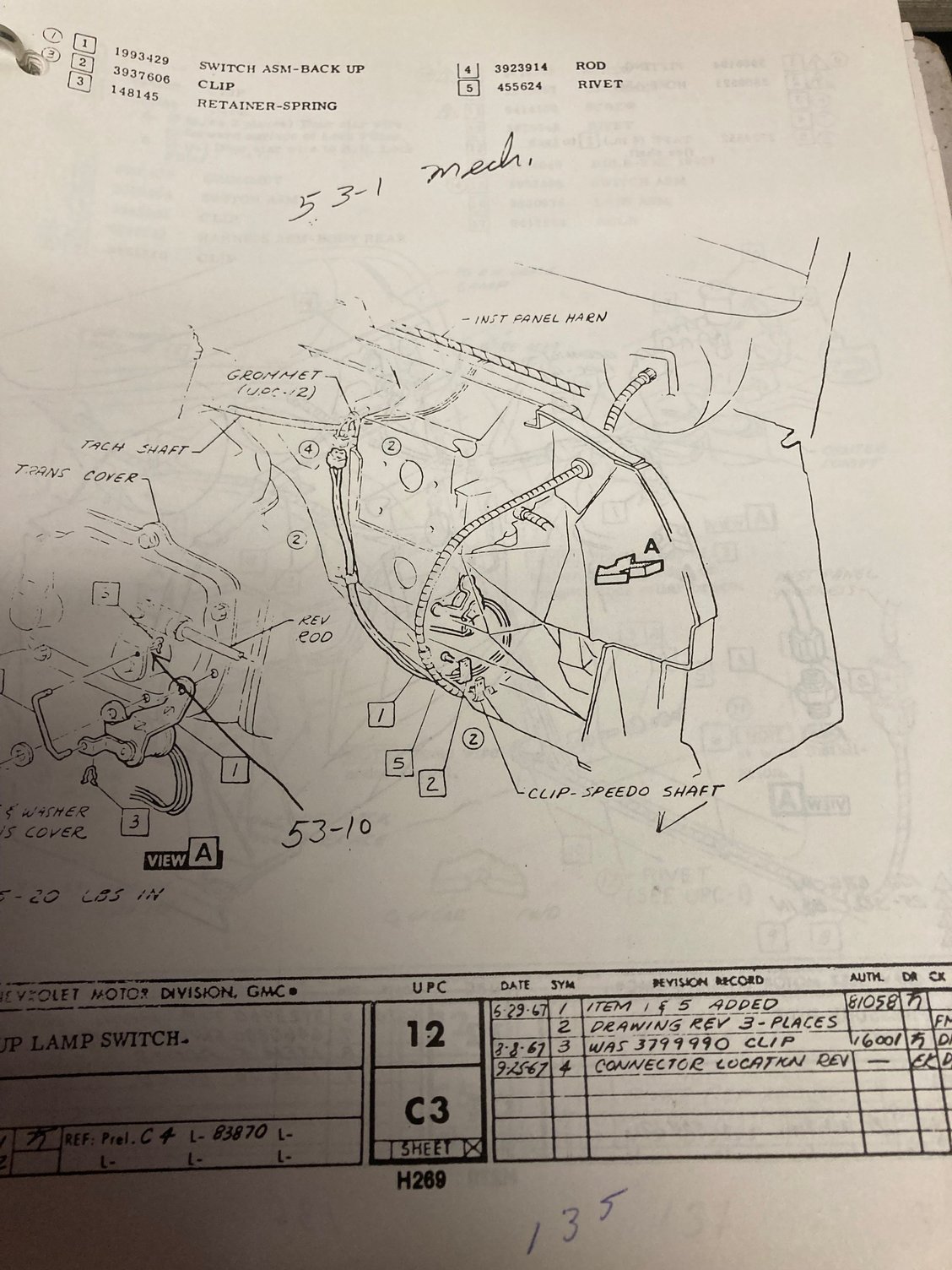 However, this view shows cable coming up on the drivers side and going in from the left, not the middle. Any help here?