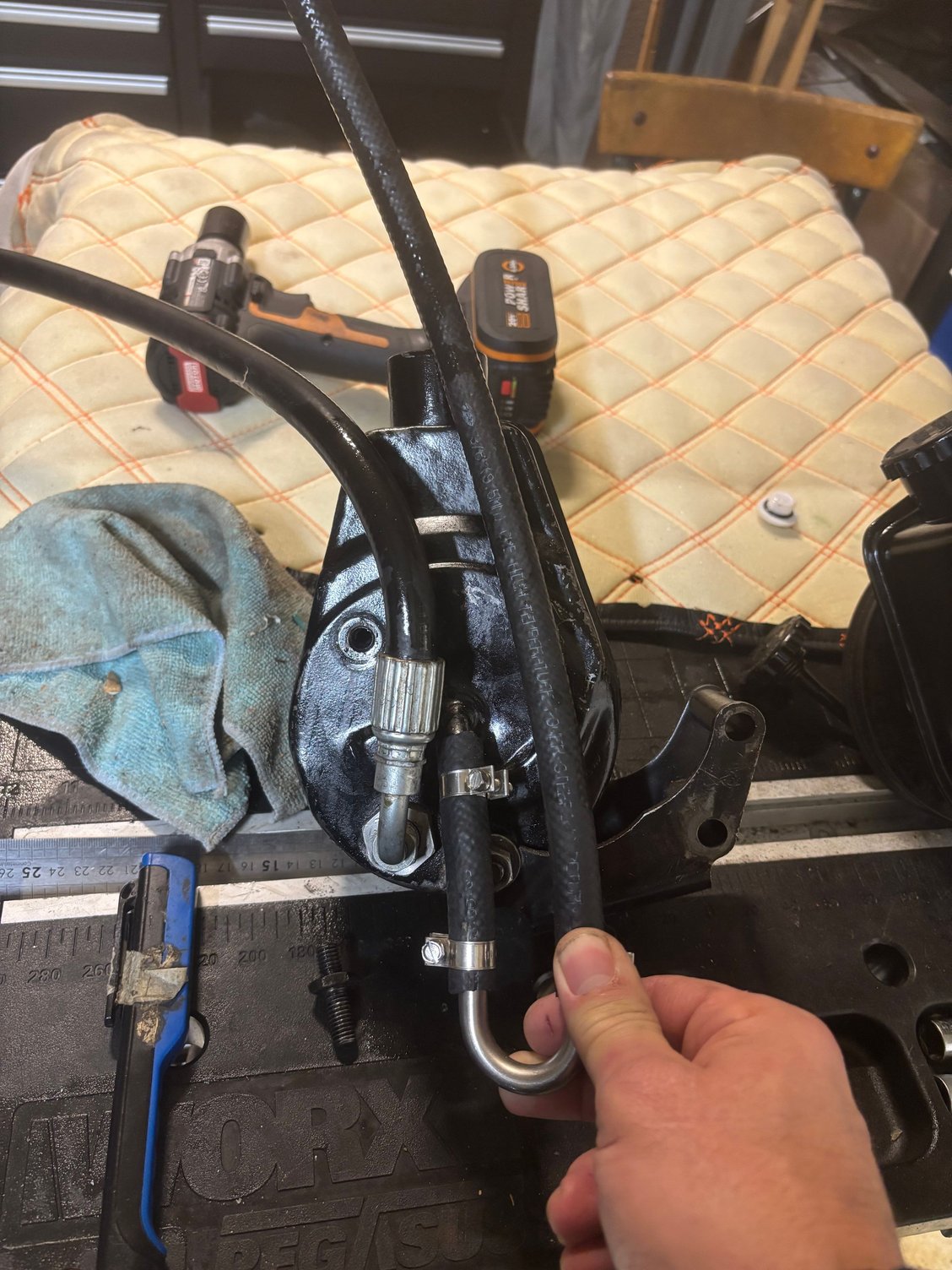Pulled the PA pulp that seemed to be leaking and shuddering 