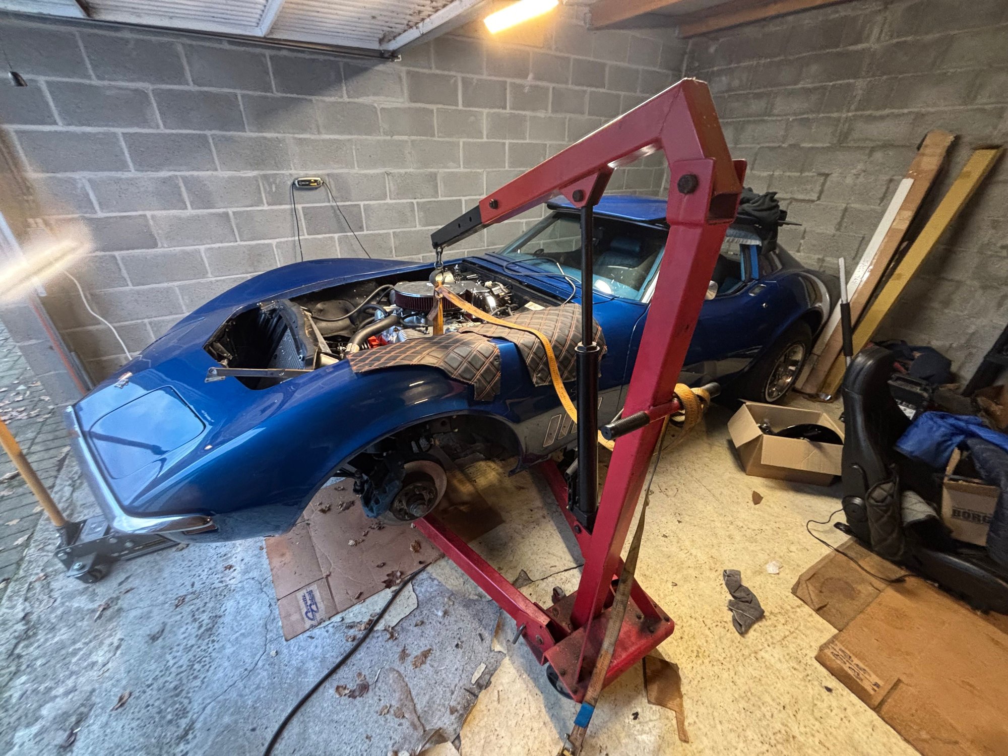 While I have the PS pump bracket off� let�s work on replacing the solid engine mount.  I�m hoping that will reduce cabin vibration.  I�m not at all confident, but it�s worth a shot. 