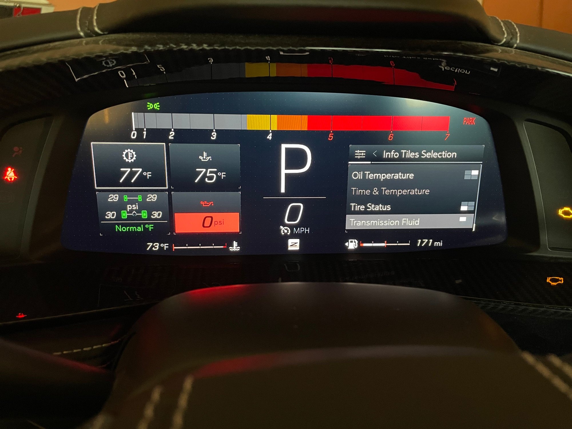 InfoTiles Selection Menu