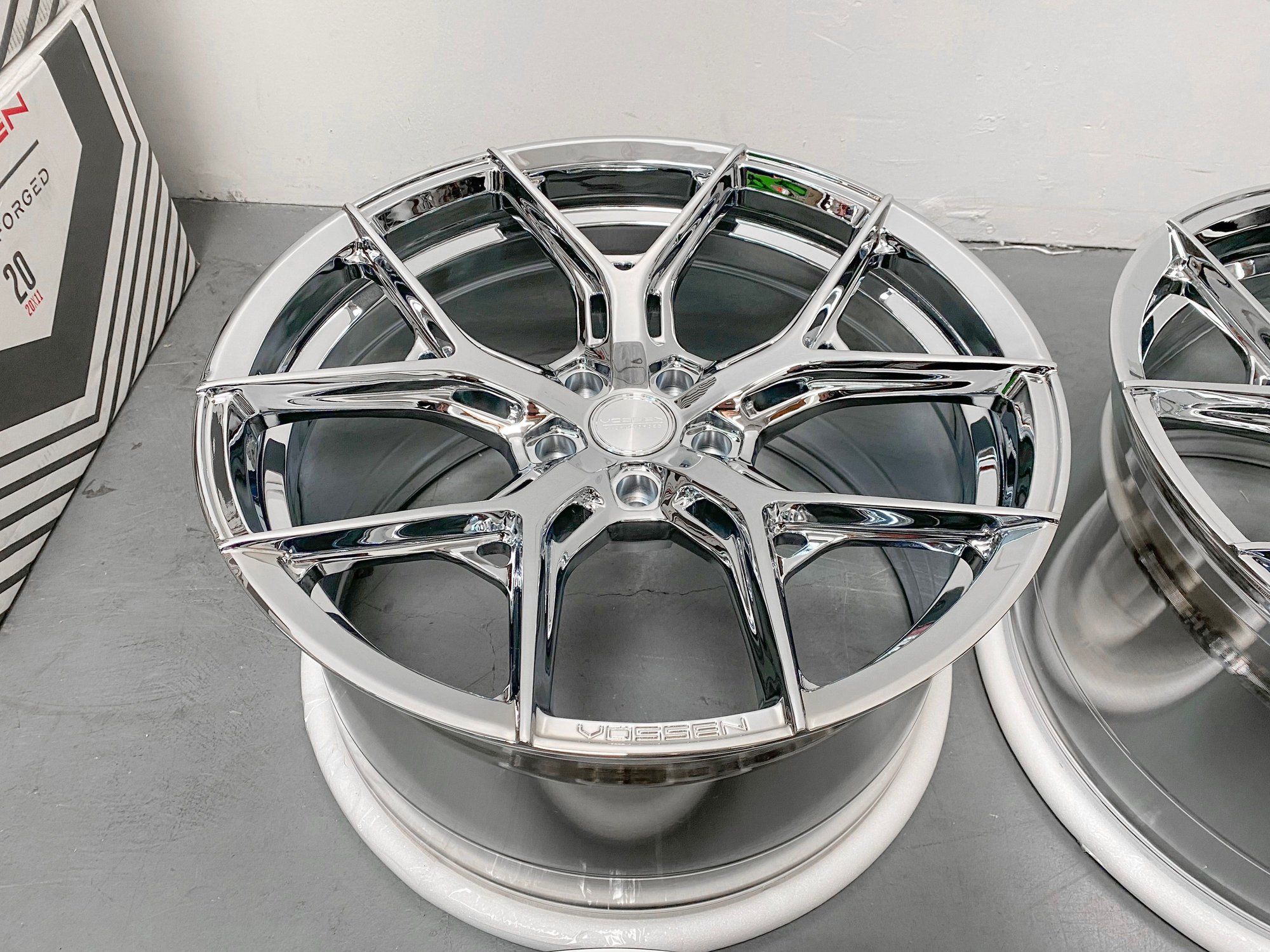 FS (For Sale) Exclusive Vossen HF5 Chrome Plated Wheels for your Corvette C8 By Motorsports