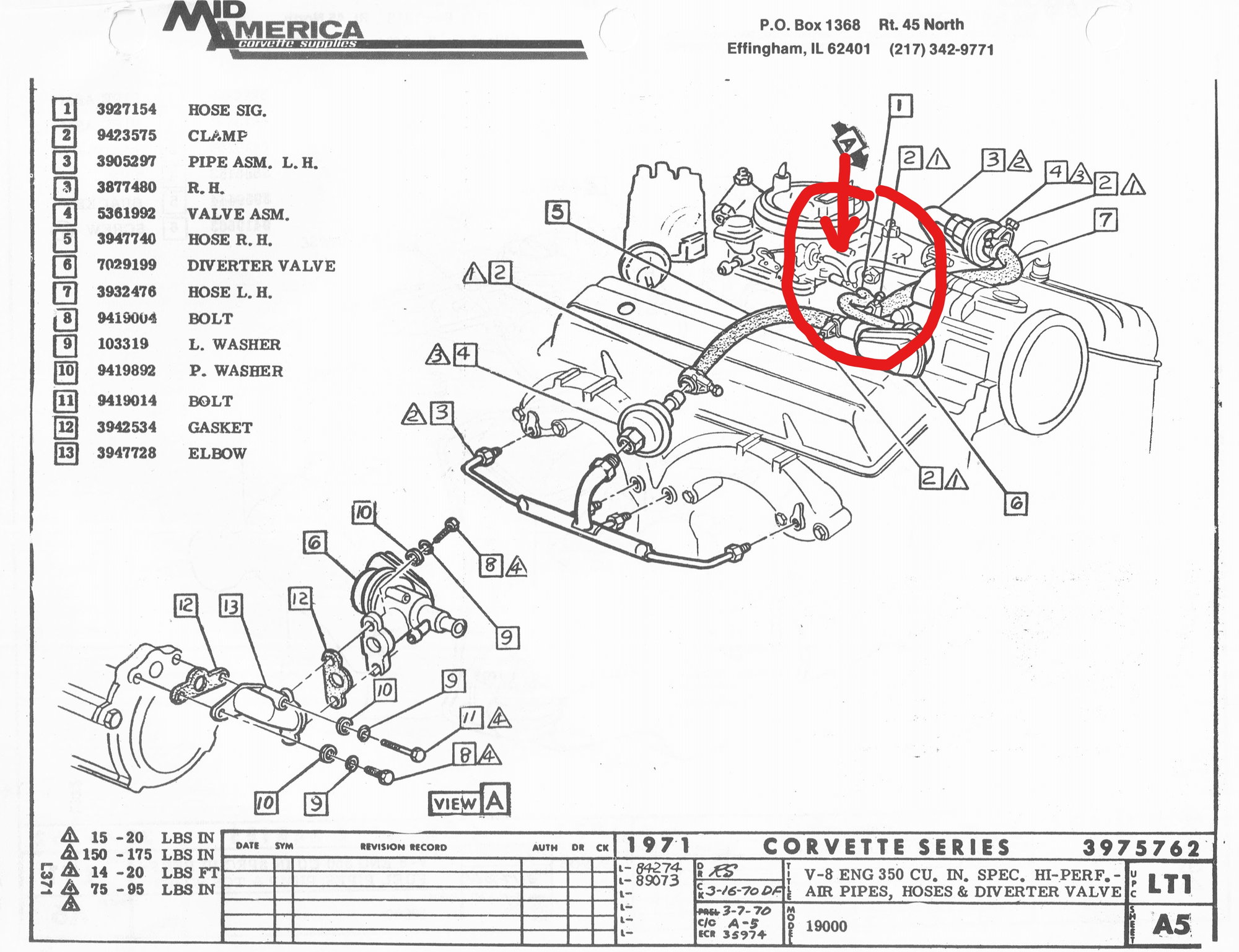 Corvette Vacuum Hose Diagram