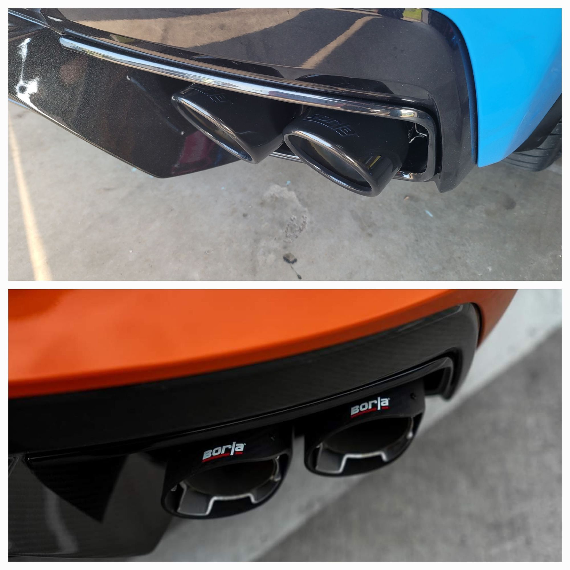 Borla Exhaust Black Chrome Fade CorvetteForum Chevrolet Corvette