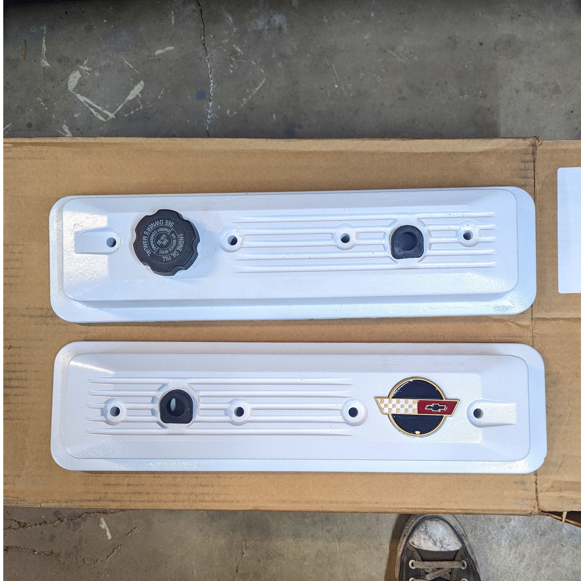 FS (For Sale) SOLD White Magnesium Valve Covers CorvetteForum