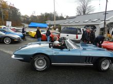 It must be still summer Pauly has the top down still!!