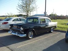 55 resto mod - 355 auto nicely done
