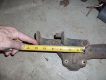 This will put the alternator in the right place. Notice the front bolt hole is slotted but not the rear.