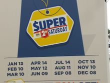2nd Saturday NAPA poster.