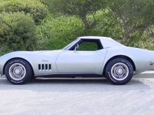 69 Cortez silver Roadster with painted top 