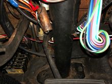 Switch is bottom left of the clutch arm