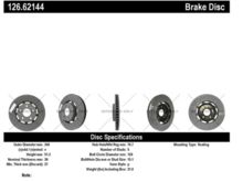 Centric 'placeholder' part number - Z51 front rotor