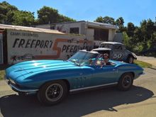 Jr. at the wheel