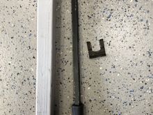 Piece of wood with a HF pry Bar to push the clip on the key lock