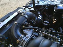...goes into the throttle body side of the MAF.