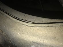 Once I jacked up the body, I inspected the brake line starting at the rear junction. I didn’t want to replace it, but found this slightly flattened area. It wasn’t horrible so I was on the fence...