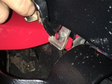 Side bolt that mounts inside sides of rear deck lid