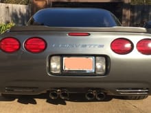 ZR1 spoiler from eBay. Mounted with 3M tape.