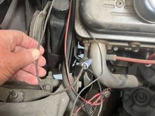 Brown wire from alternator, not connected to anything 