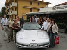 Going away and my office staff at Aviano AB, Italy
