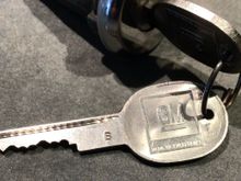 B keyway; key is stamped with 4 alphanumeric code