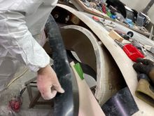 fitting in the vertical and horizontal bonding strips