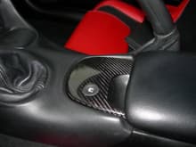 Genuine Carbon Fiber Wrapped Traction Control Bezel Plate