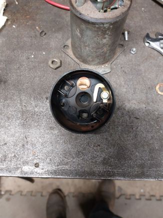 The main contact in the cap can be burnished or turned 180 degrees to provide a new surface if pitted.