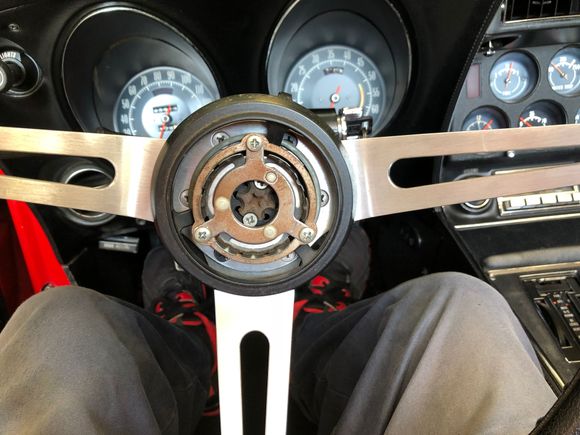 If the three screws are not orientated like above the Horn Button will not go on correctly 
