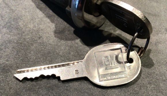 B keyway; key is stamped with 4 alphanumeric code