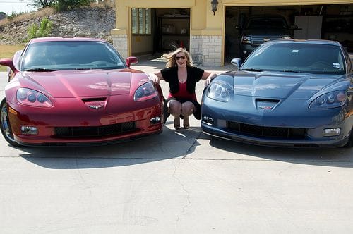 His and Her vettes.