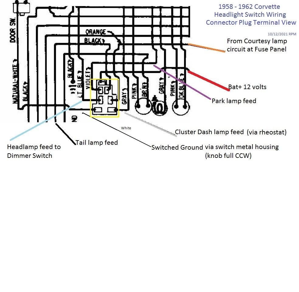 C1 59 Dash Lights / Courtesy Light Quit CorvetteForum Chevrolet