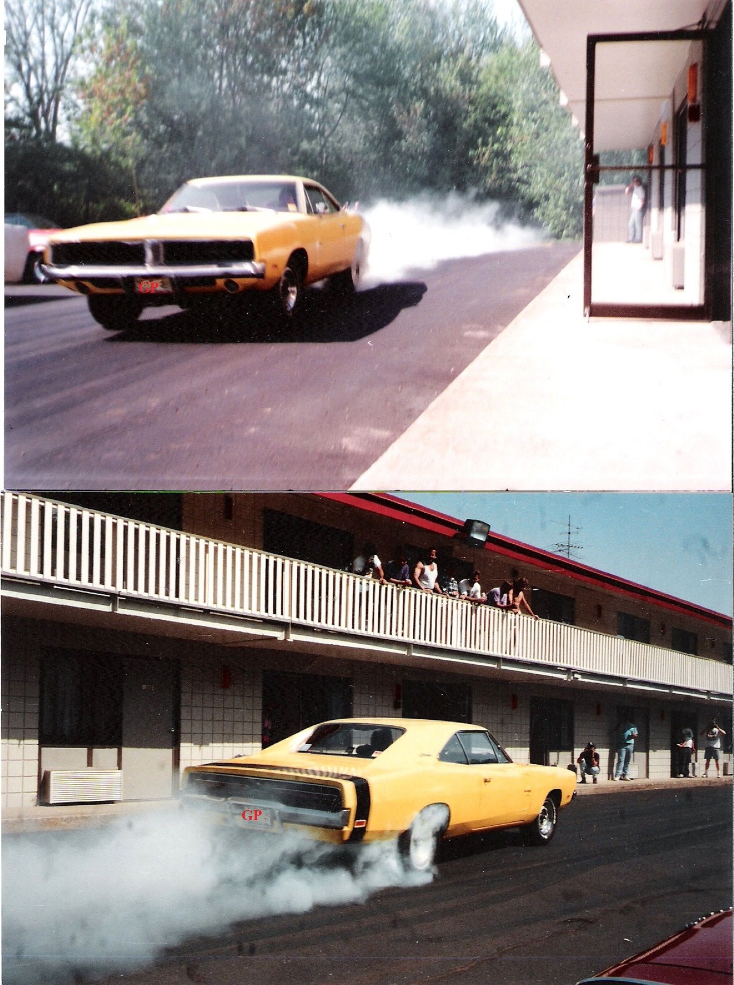 The same Charger a few years later with a 440 Magnum transplanted in it.