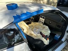 Tape to protect the unobtainium weatherstripping 