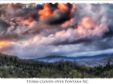 Storm clouds over Fontana NC