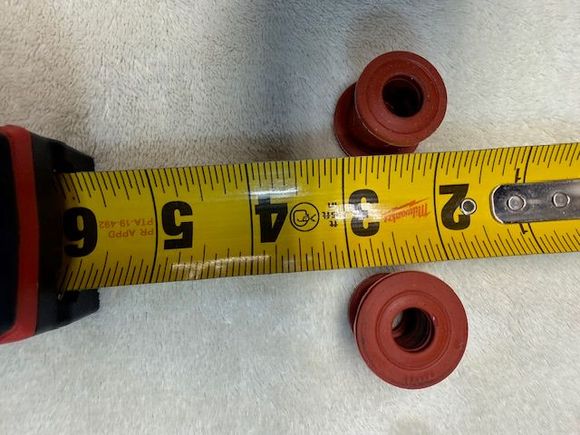 "Bushings" are this wide - smaller on one end than the other end.